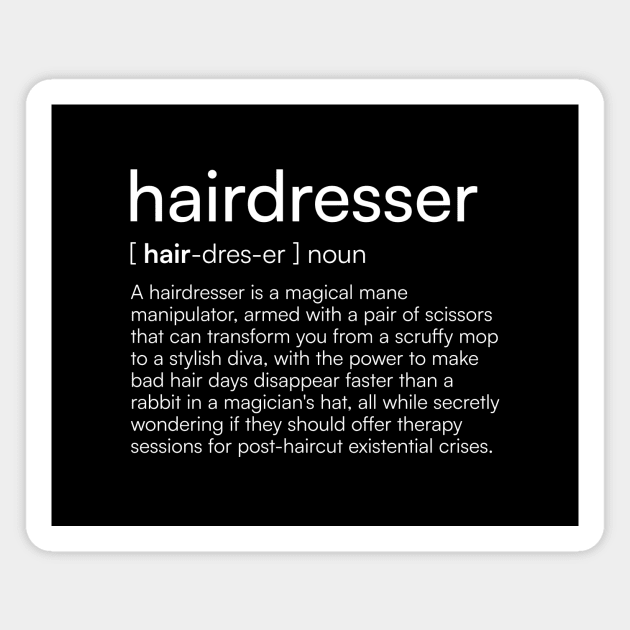 Hairdresser definition Magnet by Merchgard